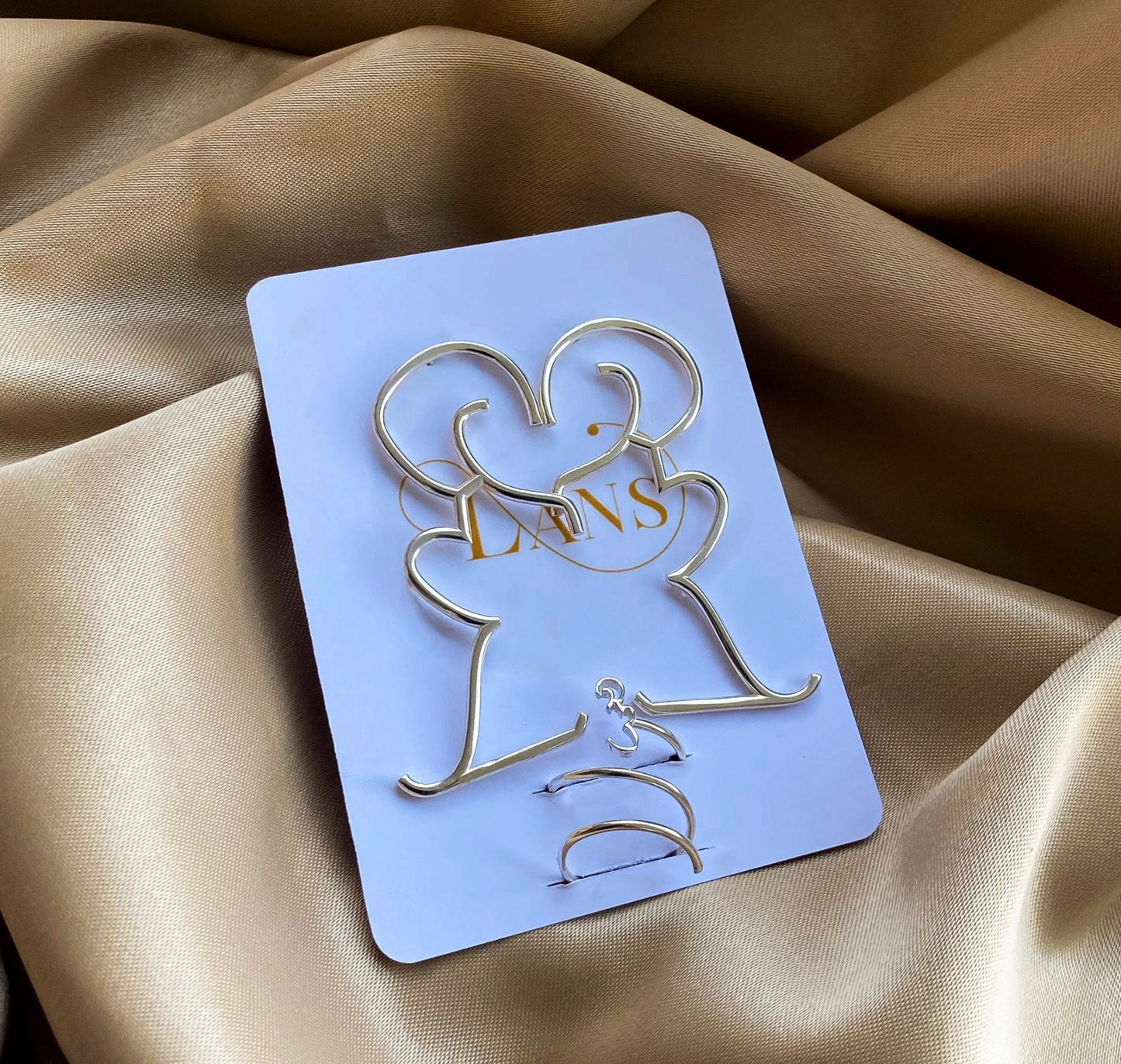 Boucles d’oreilles Frida + bague spirale de rébellion - L.A.N.S