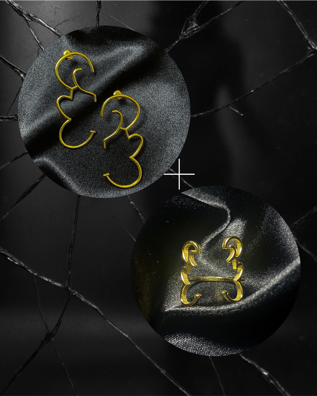 Rosa + accord d’élégance, or