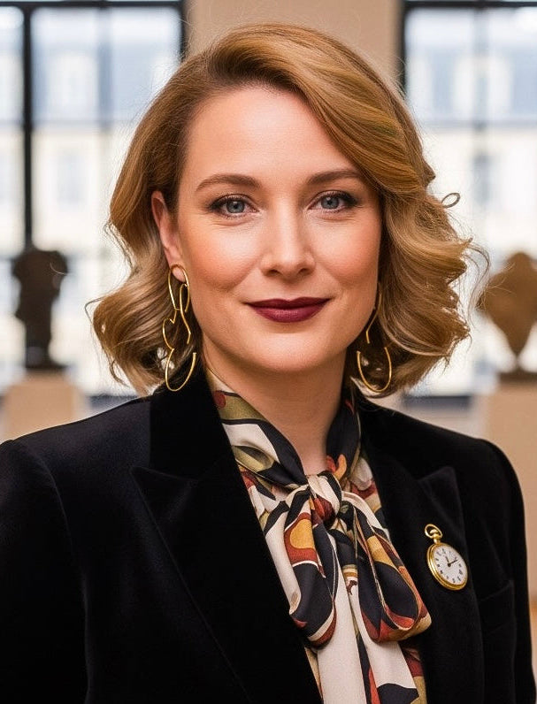 Boucles d'oreilles Rosa 10 cm, Or